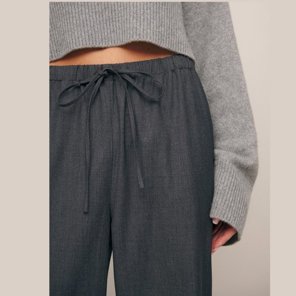 Reformation Olina Pant + Charcoal  | NWOT - Picture 2 of 9